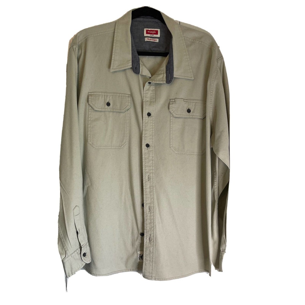 Wrangler Shirt Mens XXL Western Long Sleeve
